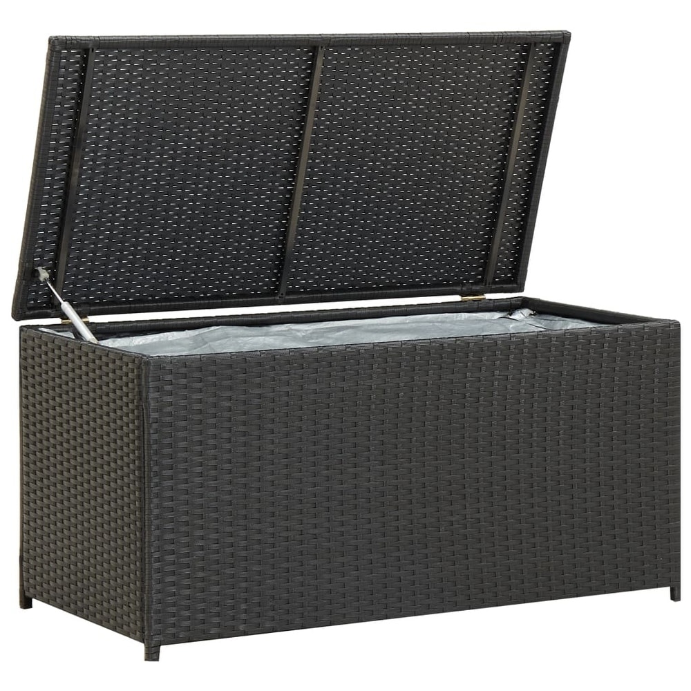 Garden Patio Furniture Sets Garden Storage Box Poly Rattan Outdoor Furniture 1 X 50 X 60 Cm Black Brown Garden Patio
