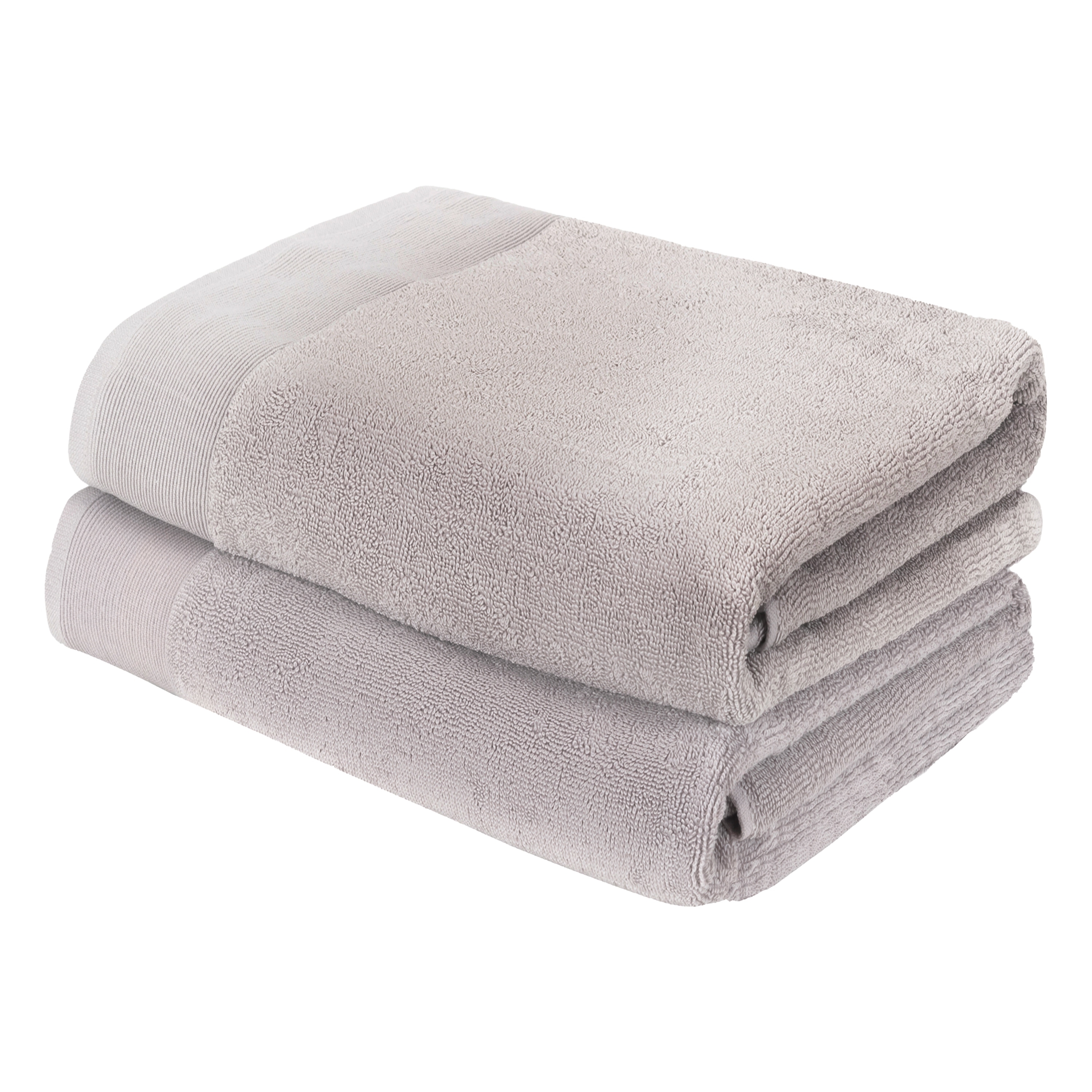 Cozy Home Collection Cotton Absorbent 600 GSM 12 Piece Bathroom Towel Set  Made of Long-Staple Combed Cotton, 6 Washcloths, 4 Hand Towels, 2 Bath