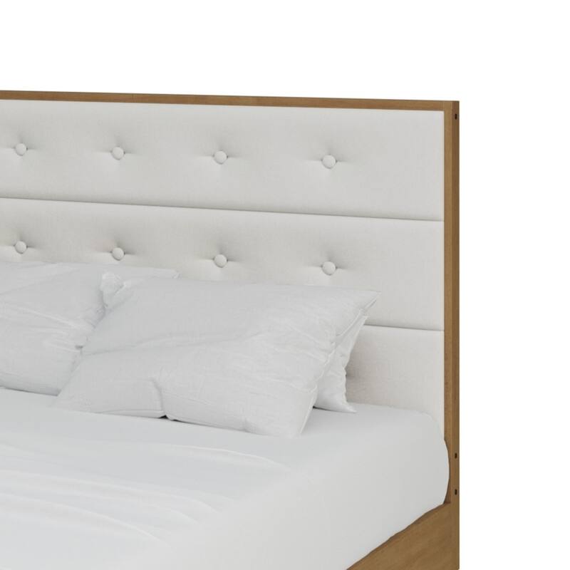 CraftPorch Mid-Century Wooden Platform Bed