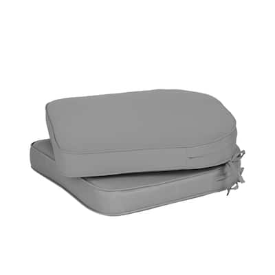 Aoodor Outdoor Chair Cushion, Soft, Fade-resistant Polyester Set of 2 - 21''x21''