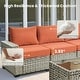 preview thumbnail 59 of 62, XIZZI 8-Piece Patio Wicker Furniture Conversation Set with Coffee Table