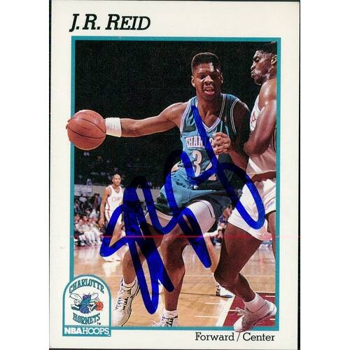 Shop Signed Reid Jr Charlotte Hornets 1991 Nba Hoops Basketball