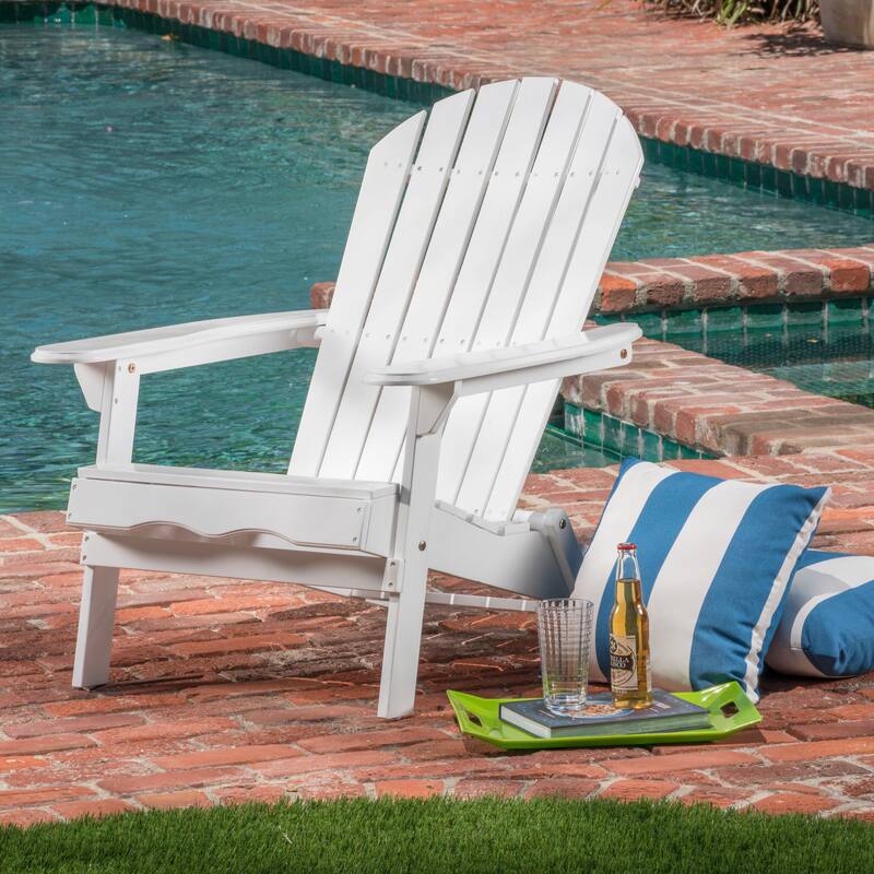 Hanlee Acacia Wood Folding Adirondack Chair by Christopher Knight Home - 29.50" W x 35.75" D x 34.25" H