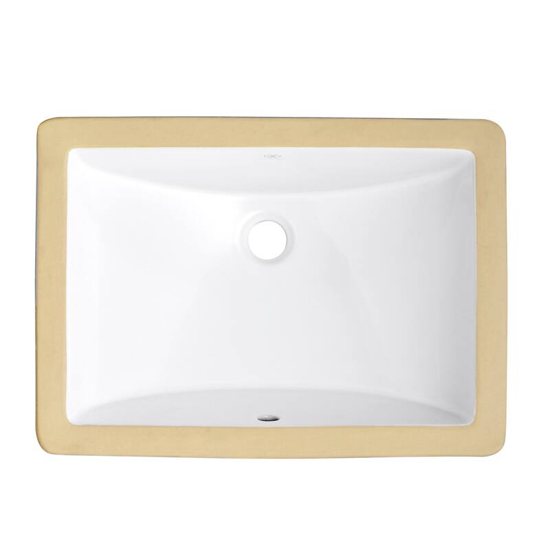 DXV D00614000 Webster 19-3/4" Rectangular Vitreous China Undermount - Canvas White