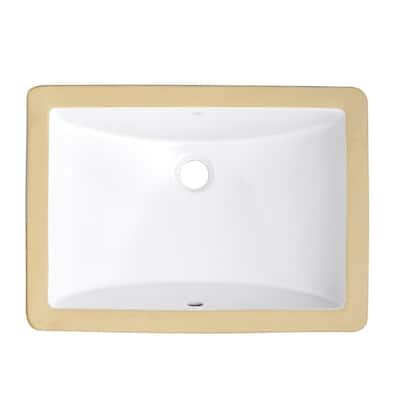 DXV D00614000 Webster 19-3/4" Rectangular Vitreous China Undermount