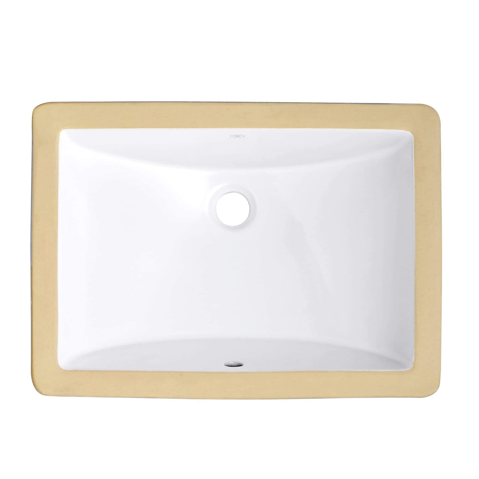 DXV D00614000 Webster 19-3/4" Rectangular Vitreous China Undermount