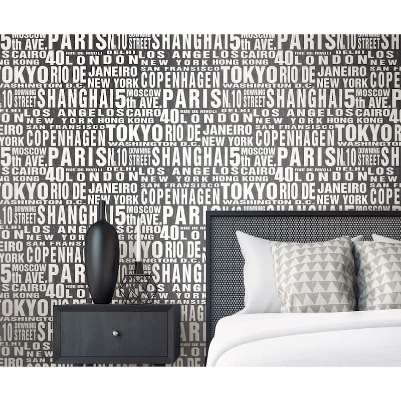 NextWall Around the World Peel and Stick Removable Wallpaper - 20.5 in. W x 18 ft. L