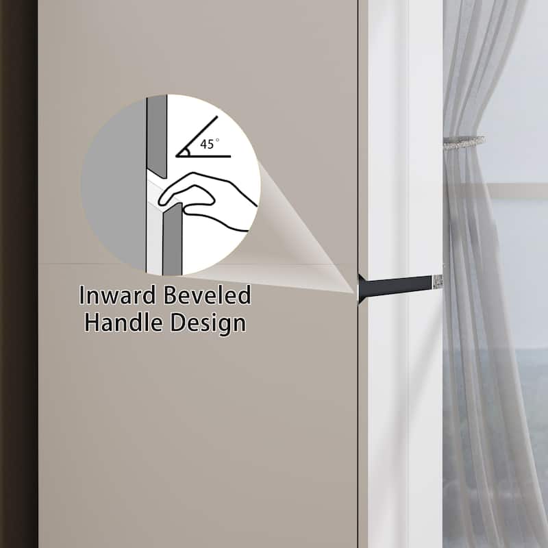 Large Modular Freestanding Armoire With 3 Drawers, Clothes Organizer Closet with Storage Shelves