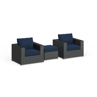 Sojourn 3-piece Outdoor Patio Sunbrella Sectional Set