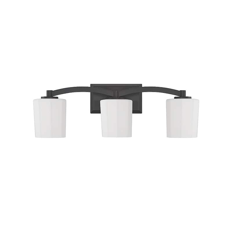 Whitney Three Light Bathroom Vanity - Matte Black