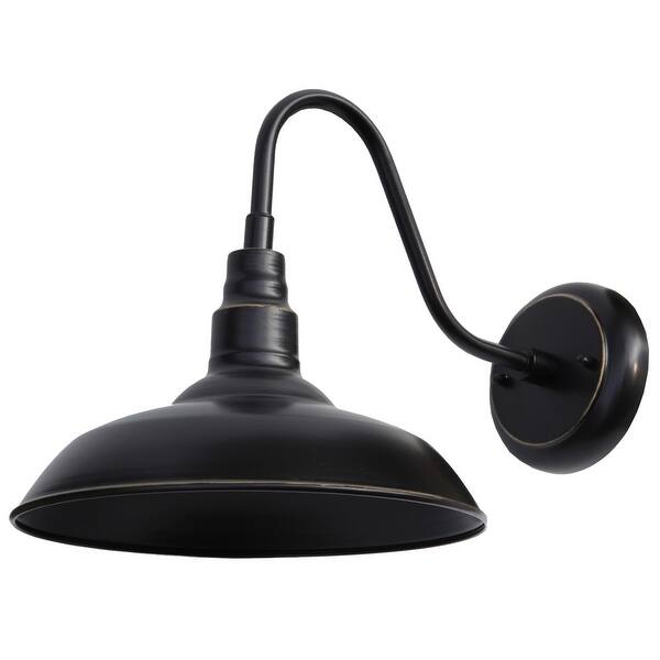 slide 1 of 2, AA Warehousing Lora 1 Light Outdoor Wall Lighting in Black
