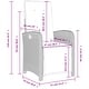 preview thumbnail 72 of 75, vidaXL Patio Dining Set with Cushions Outdoor Seating Gray Poly Rattan