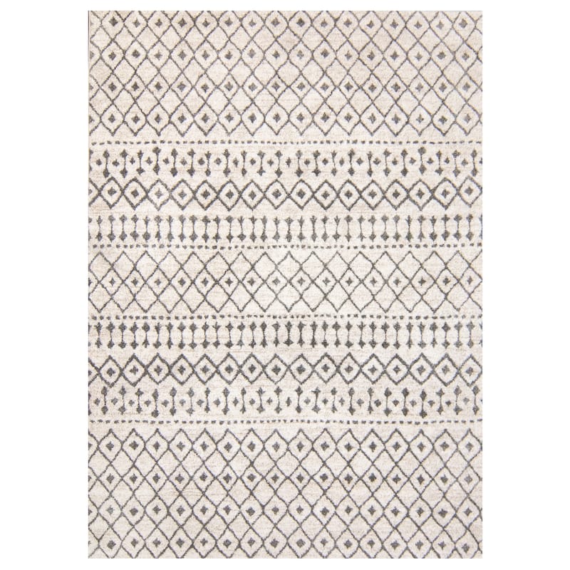 Gertmenian Barcelona Polyester / Polypropylene Turfted High-Low Area Rug Collection - 6' 6" x 9' - Amaya - Runner/Rectangle