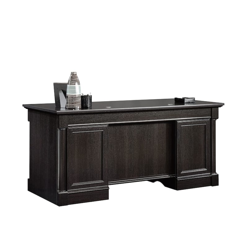 Sauder Palladia Collection Executive Desk - Wind Oak