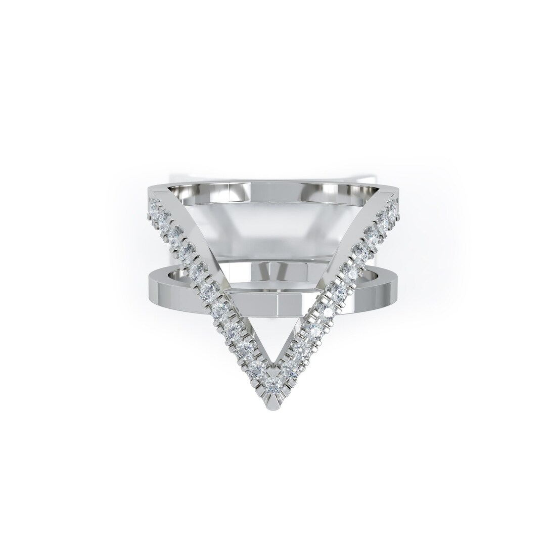 14k Gold V Shaped Diamond Ring 0 25 Ct G H Color Si2 I1 Clarity By Noray Designs On Sale Overstock 14k Gold V Shaped Diamond Ring 0 25 Ct G H Color Si2 I1 Clarity By Noray Designs On Sale Overstock