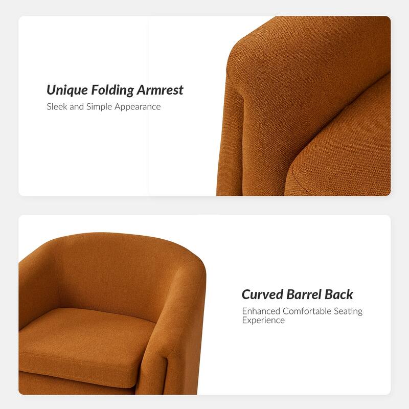 Arturo Modern Upholstered Armchair with Storable Removable Leg Ottoman Set of 2 by HULALA HOME