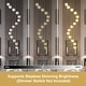 preview thumbnail 20 of 19, KAYLA Luxury 14-Light Alabaster Globe Chandelier in Vintage Copper Finish, Grand Pendant Light for Stairwells or Foyers - 138in