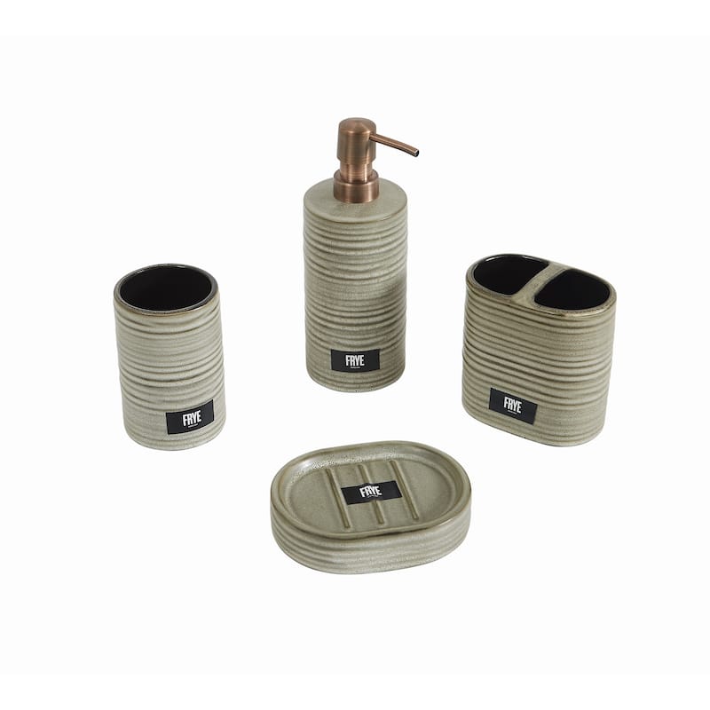 Frye Carson Sage 4 Piece Bath Accessory Set