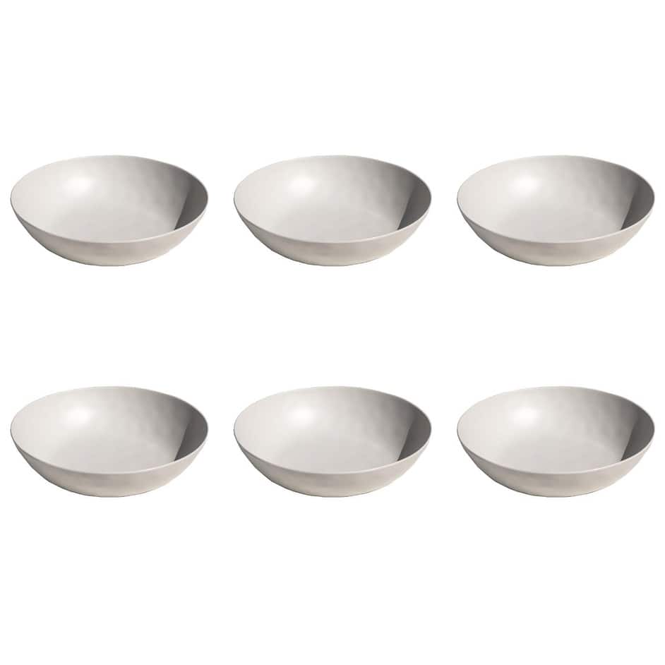 Abode Homewares Organic NewWave Melamine Low Bowl - 9.1" - Set of 6