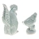 preview thumbnail 4 of 2, Novica Handmade Japanese Rooster Ceramic Figurines (Pair)