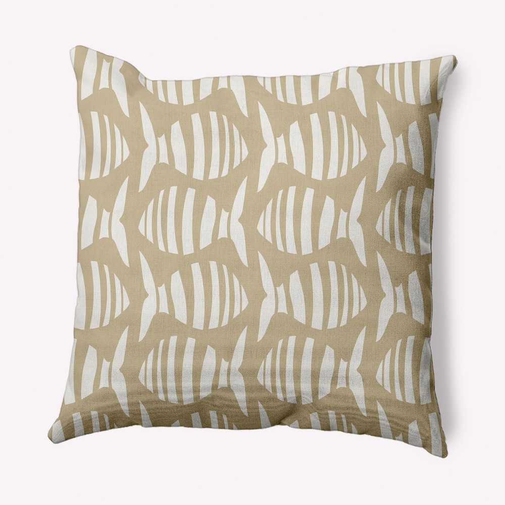 Swimming School Nautical Indoor/Outdoor Throw Pillow