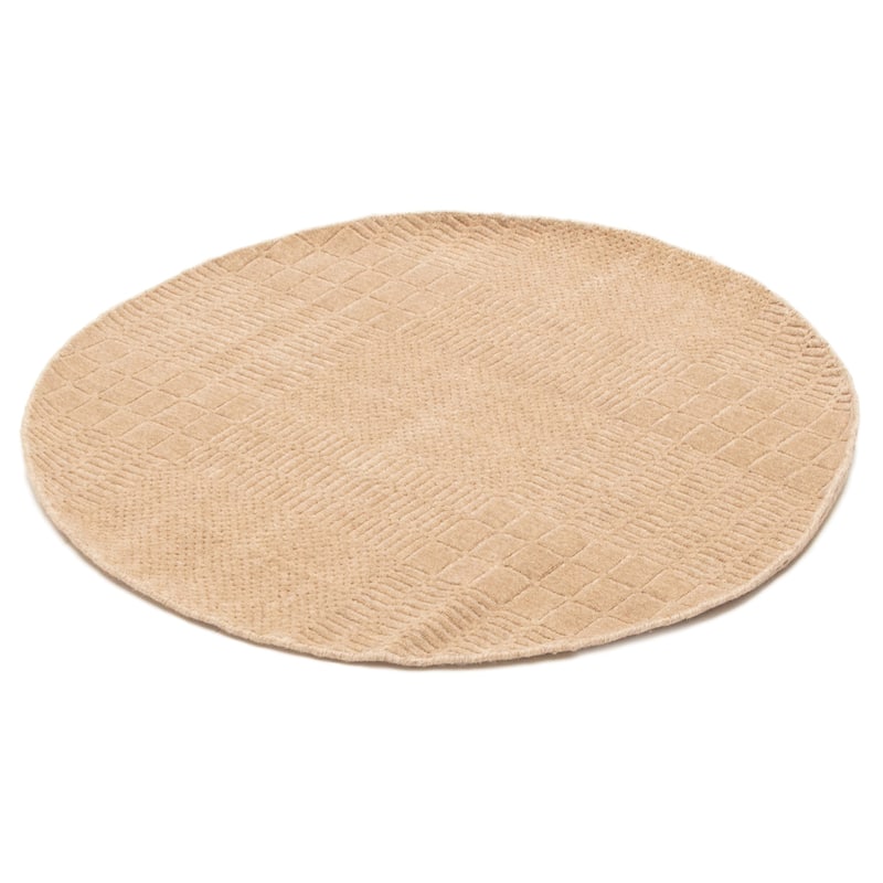 Kashkuli Gabbeh Tan Rug 4'0" x 4'0" - 4'0 x 4'0