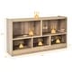 preview thumbnail 21 of 39, Costway Kids 2-Shelf Bookcase 5-Cube Wood Toy Storage Cabinet