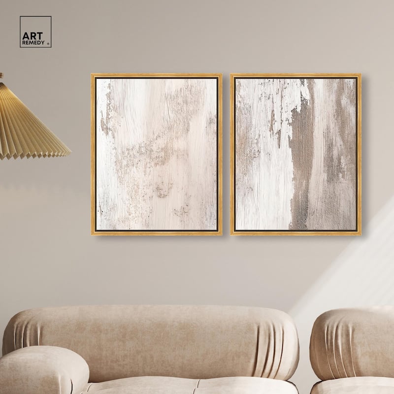 Striated Texture III Canvas Set of 2 by Art Remedy
