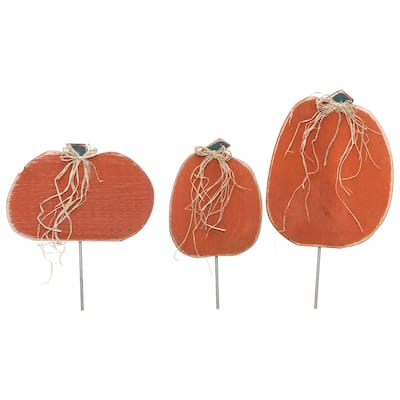 Autumn Farmhouse Pumpkin Lawn Sticks
