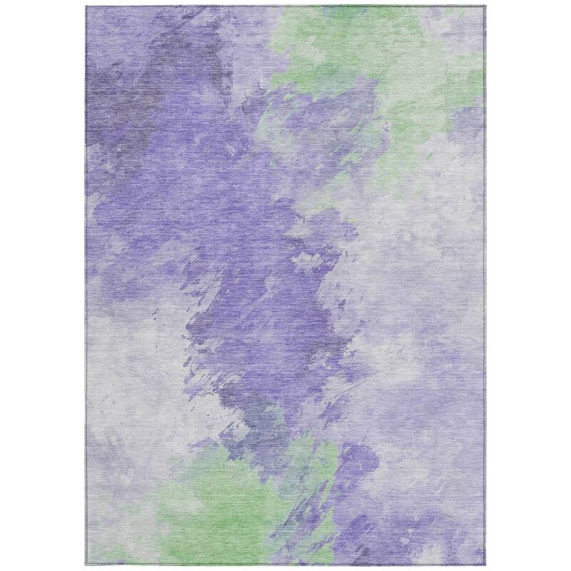 HomeRoots Abstract Transitional Rectangle Outdoor Rug