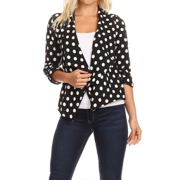 polka dot jacket womens