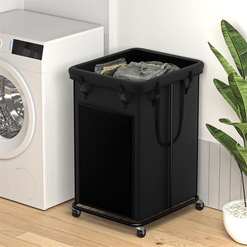 Oxford Fabric Laundry Hampers Clothes Hampers - 29.5"L x 19.7"W x 16.9"H - Black