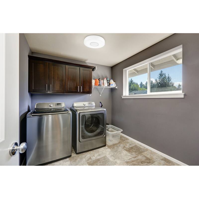 Designers Fountain EV1563RWW Adonis 15" Wide Integrated LED Flush