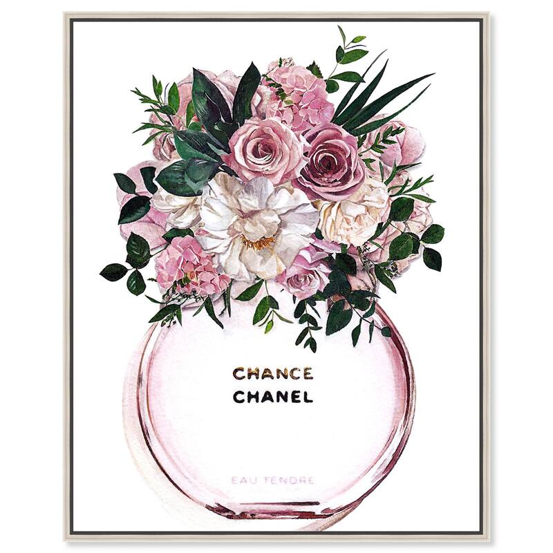 Floral Chance Fragrance Canvas by Art Remedy - Silver - 30" x 36"