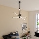 preview thumbnail 7 of 9, Avalon 3L LED Contemporary Pendant Light White Acrylic Adjustable Arms