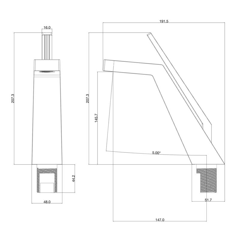 Solid Brass Single-handle Bathroom Vanity Sink Faucet