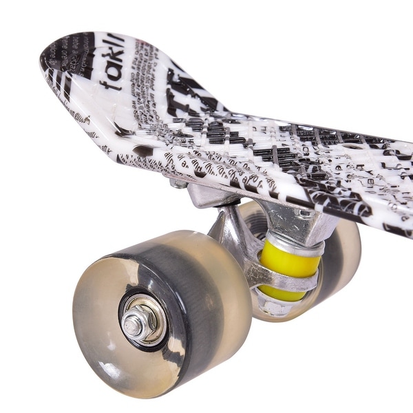 Complete 22/" Cruiser Skateboard Bendable Deck PU Casters Kids Youths Beginners ~