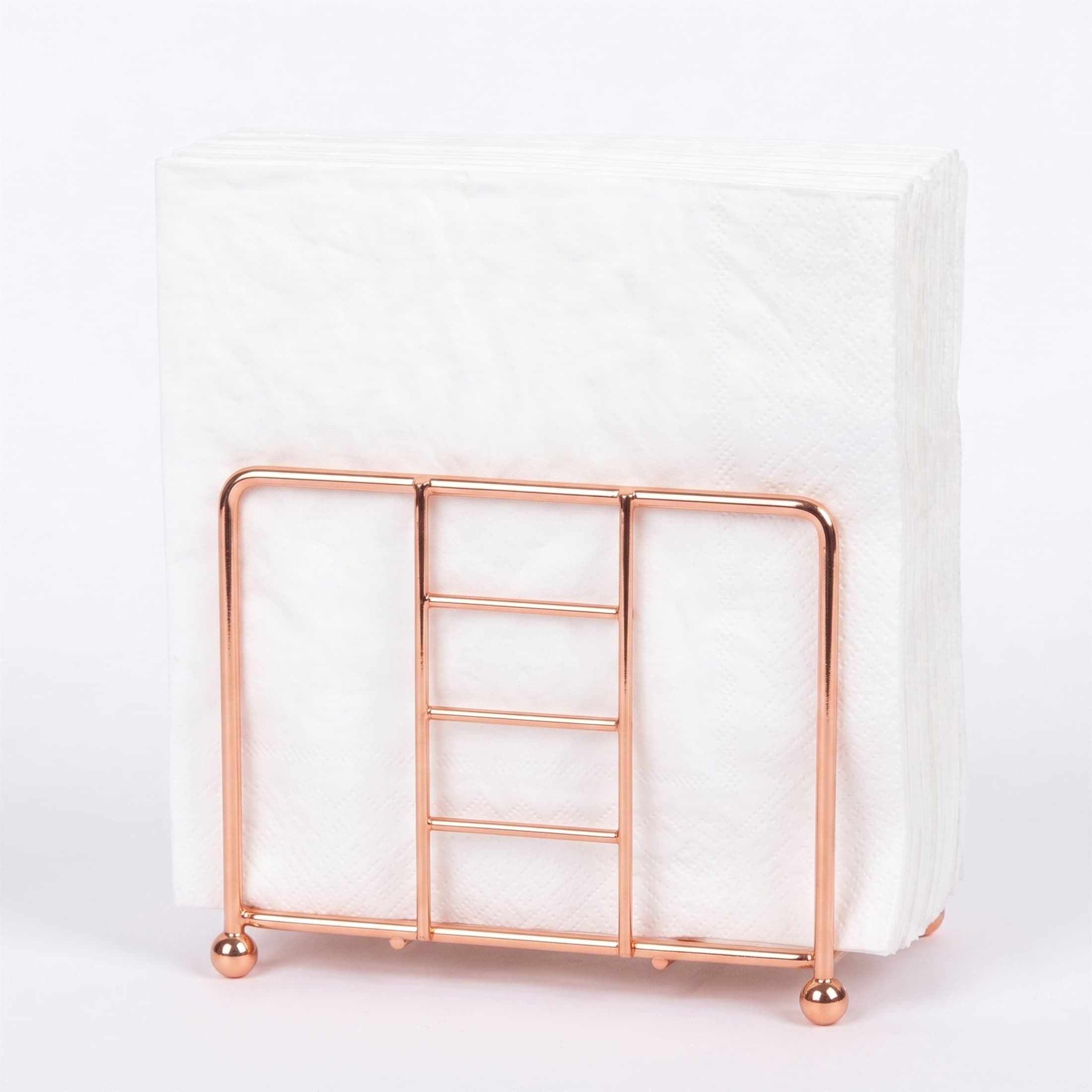 Creative Home Copper-Finish Metal Wire Napkin Holder