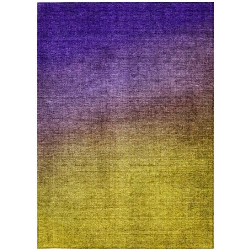HomeRoots Ombre Transitional Rectangle Outdoor Rug