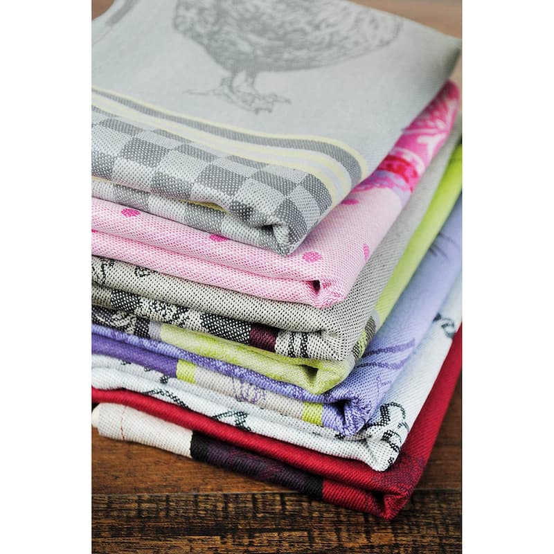 Design Imports Assorted Fleur De Lis Jacquard Dishtowel (Set of 3)