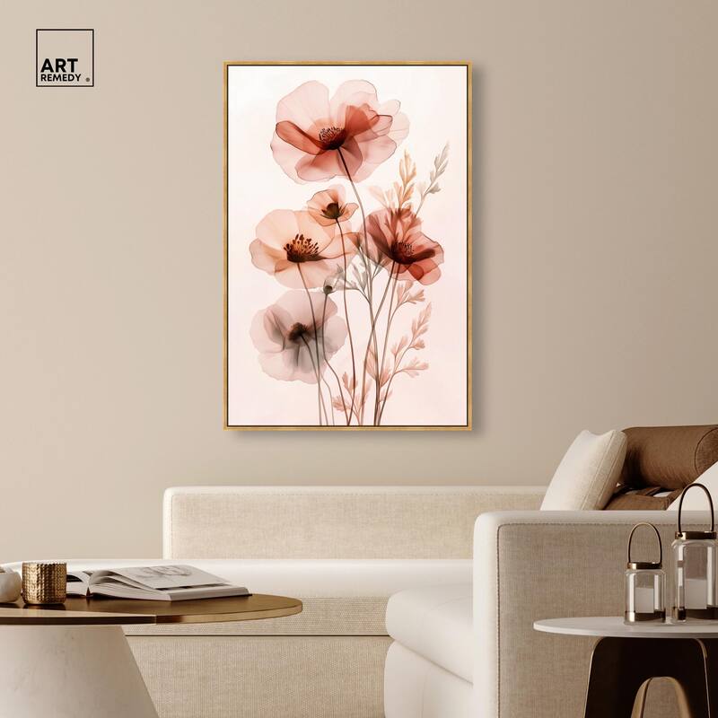 Petal Dye I Canvas by Art Remedy