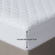 preview thumbnail 4 of 7, Serta Microfiber Heated White Mattress Pad