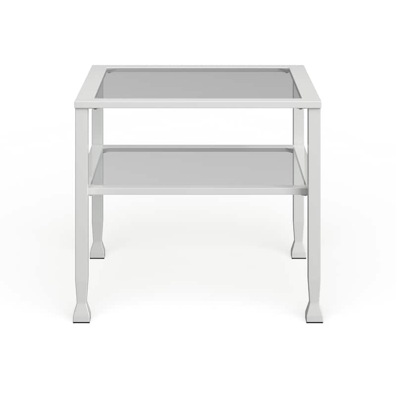SEI Furniture Jaymes Gold & Metal Glass Top Cocktail Table