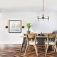 preview thumbnail 9 of 13, Modern 3-Light Black Gold Chandelier Pendant Light with Glass Shades Kitchen Island Light for Dining Room