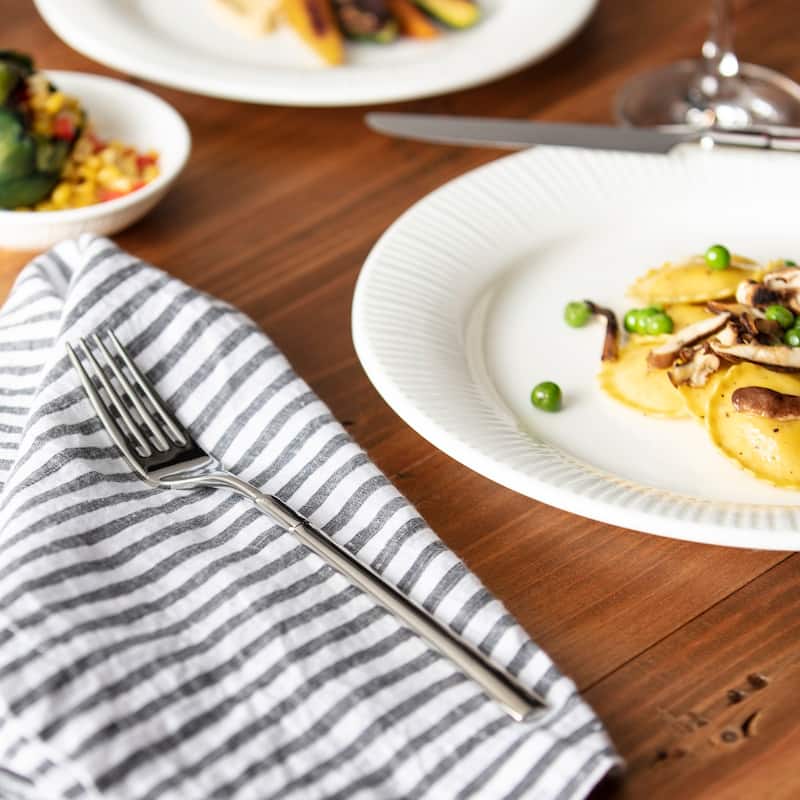 Fortessa Lloyd 18/10 Stainless Steel, 5PC Flatware Set (Service for 1), Silver - 5 Piece Set