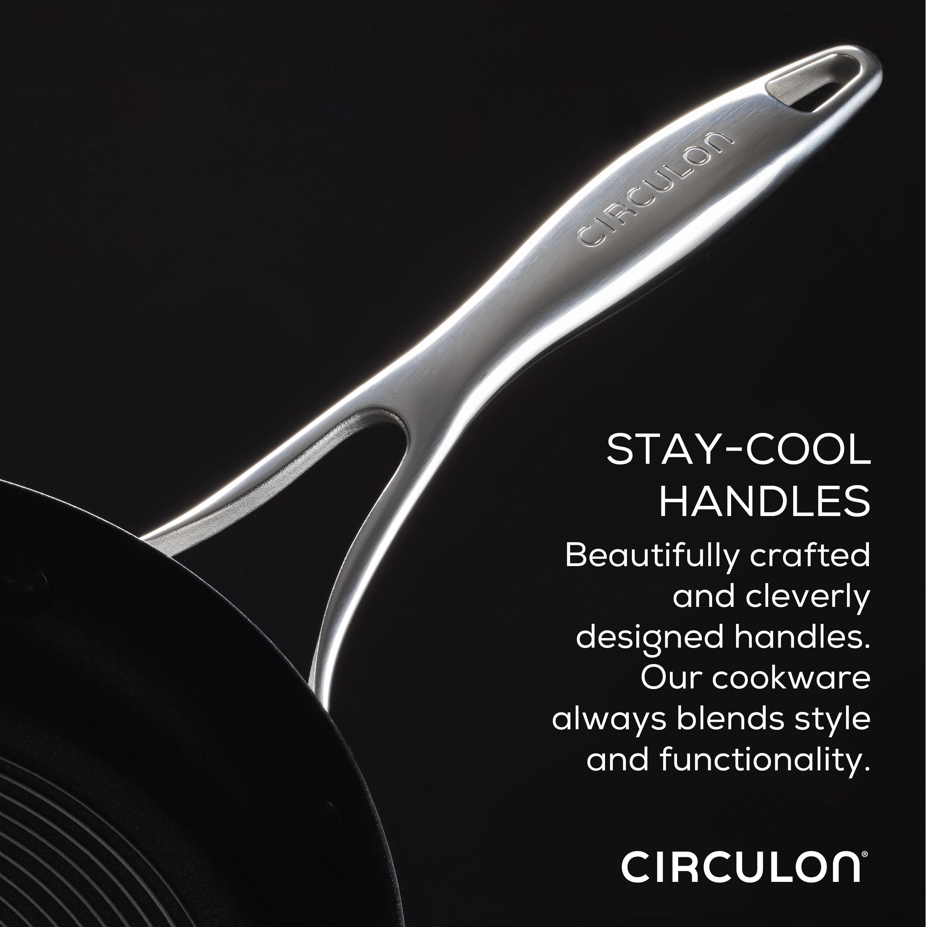 Circulon Stainless Steel Induction Cookware Pots and Pans Set Nonstick