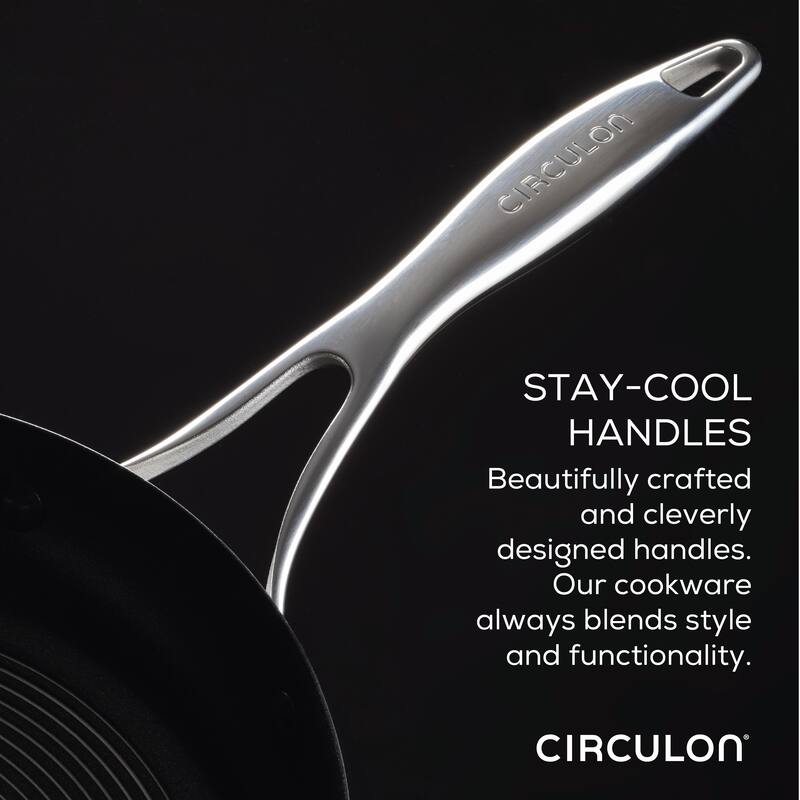 Circulon Stainless Steel Induction Cookware Set with SteelShield Hybrid