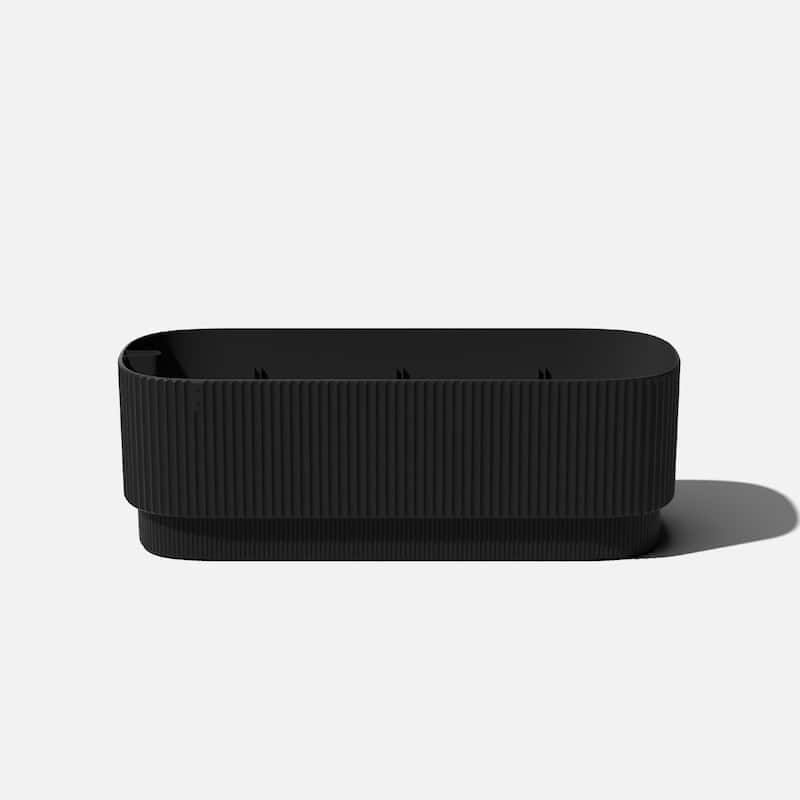 Veradek Demi Series 42'' Self-Watering Plastic Garden Bed - 42 inch - Black