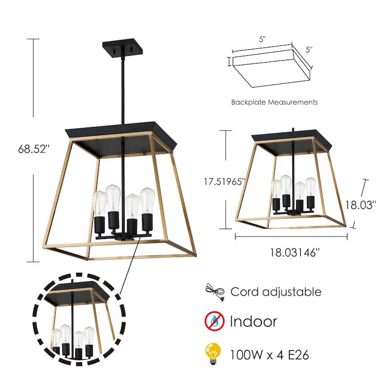 Eglo Paulino 4-light Pendant