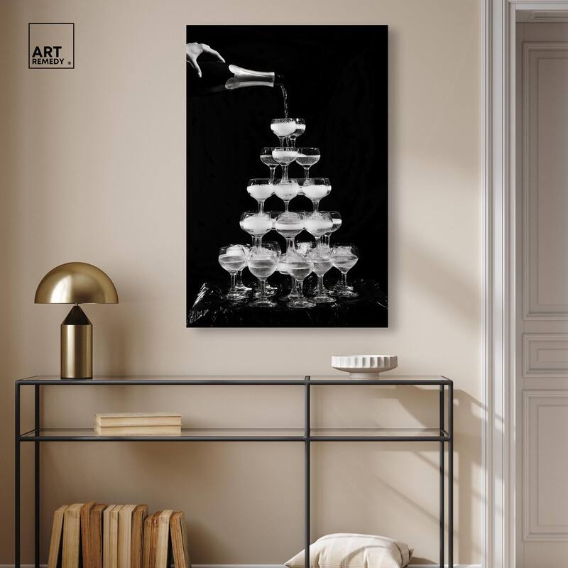 Overflowing Celebration Canvas by Art Remedy, Gallery Wrapped